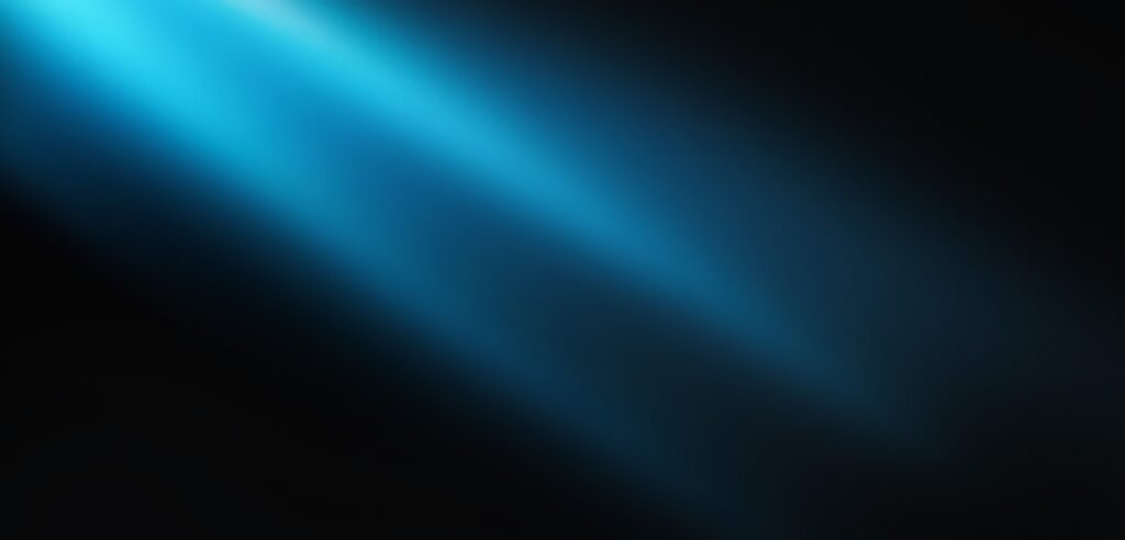Blue light rays on dark blue background abstract glowing gradient banner backdrop design